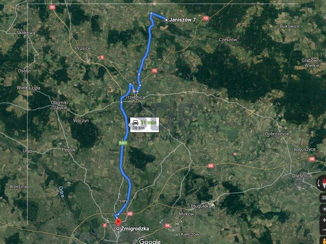 Działka budowlana Janiszów gm. Trzebnica