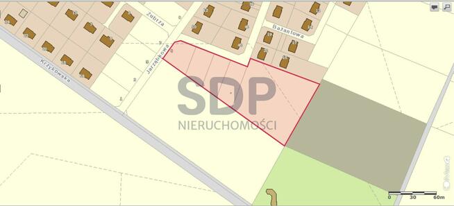 Działka budowlana Nadolice Wielkie gm. Czernica, Krzykowska