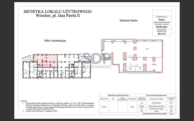 Lokal użytkowy Wrocław Stare Miasto, Stare Miasto, Jana Pawła II