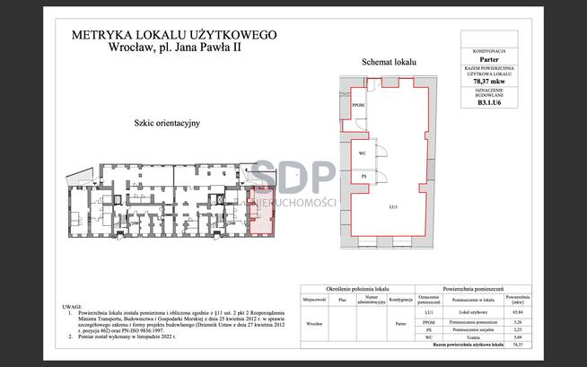 Lokal użytkowy Wrocław Stare Miasto, Stare Miasto, Jana Pawła II