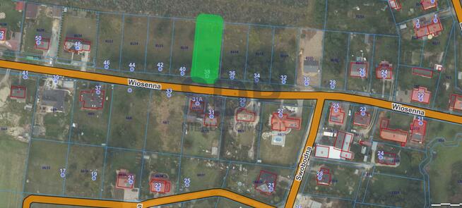 Działka budowlana Zawonia, Wiosenna