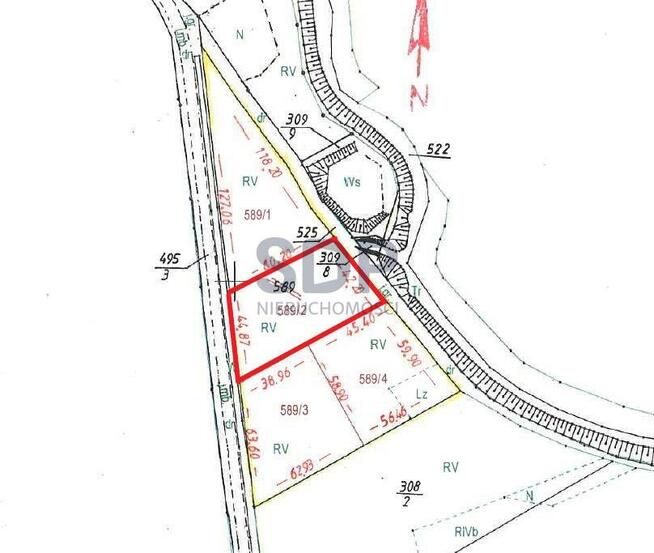 Działka siedliskowa Siedlce gm. Oława
