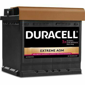 Akumulator Duracell EXTREME DE50 AGM 12V 50Ah 540A P+