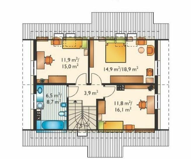 Dom z pięknym widokiem na Lalin, gm. Sanok
