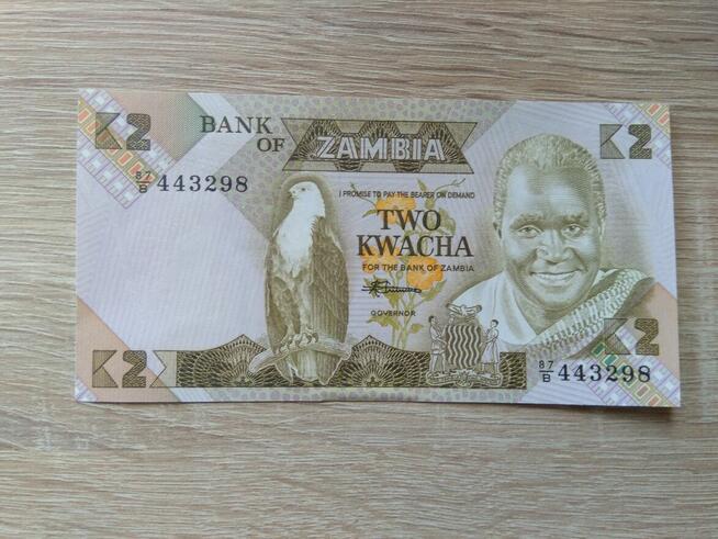 Banknot 2 kwacha Zambia