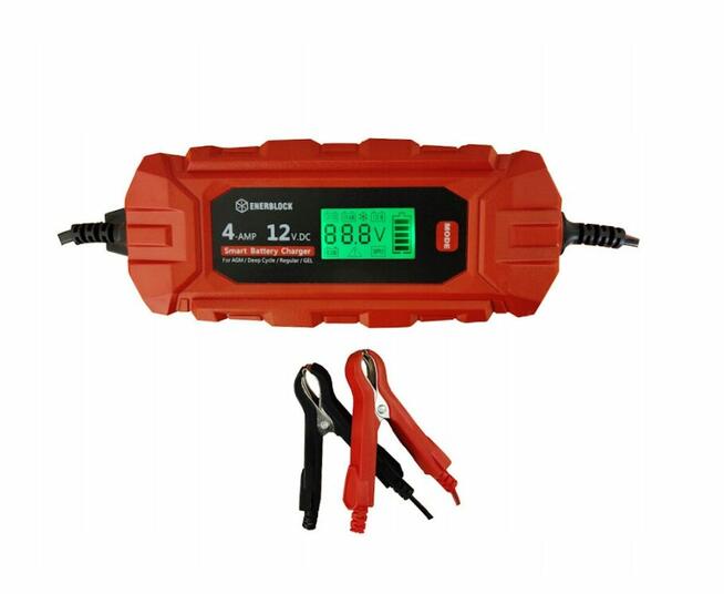 PROSTOWNIK DO AKUMULATORÓW LiFePO4 GEL ŁADOWARKA 6/12V 4A