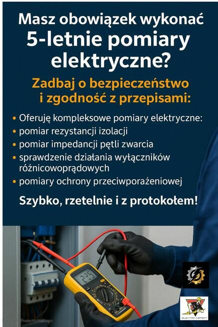 Pomiary elektryczne do ubezpieczenia
