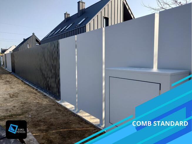 Nowoczesne ogrodzenie aluminiowe - Euro Fences