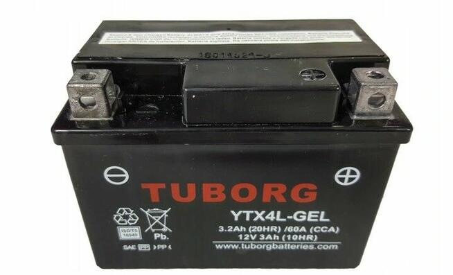 Akumulator GEL Tuborg YTX4L-GEL 3Ah 60A skuter