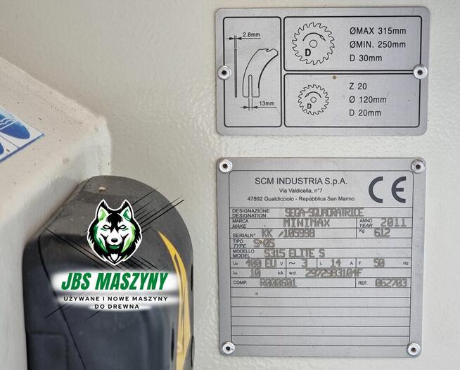 Piła formatowa SCM MINIMAX s 315 elite s