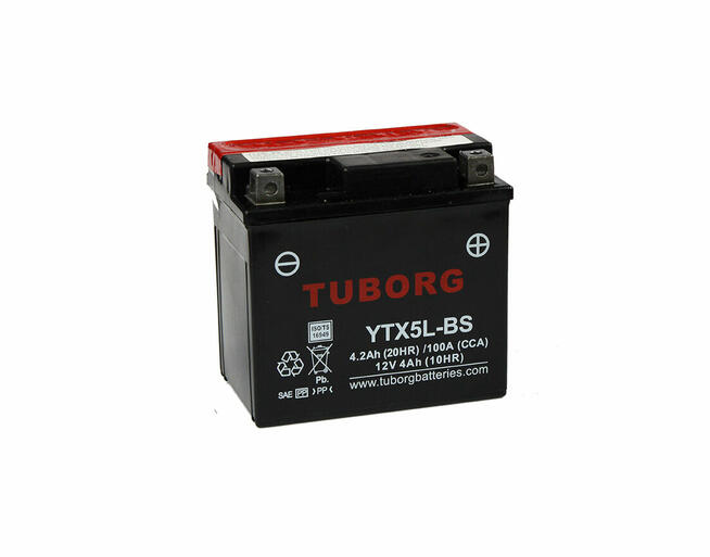 Akumulator moto Tuborg YTX5L-BS 4.2Ah 100A