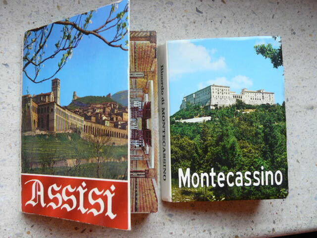 Asyz i Montecassino ksiazeczki ze zdjeciami