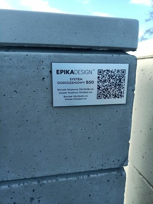 Ogrodzenie z betonu architektonicznego bloczki Epika Design