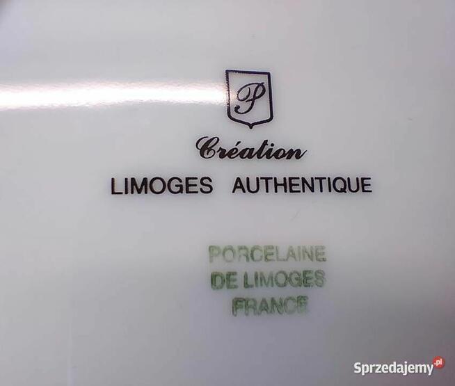Patera ,duży talerz kolekcjonerski Limoge"s 22karaty