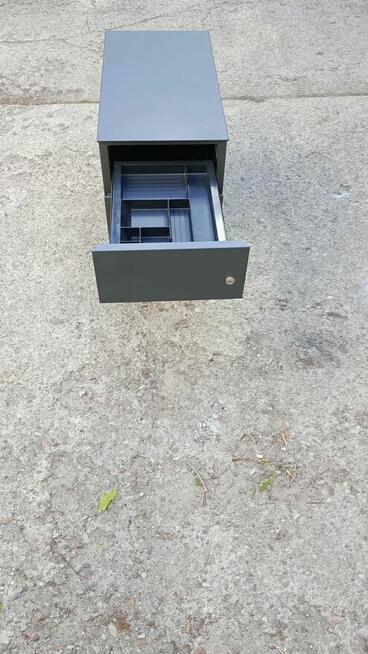 Kontenerek biały metalowy kontenerki do biur domu