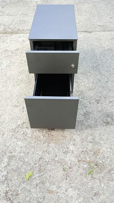 Kontenerek biały metalowy kontenerki do biur domu