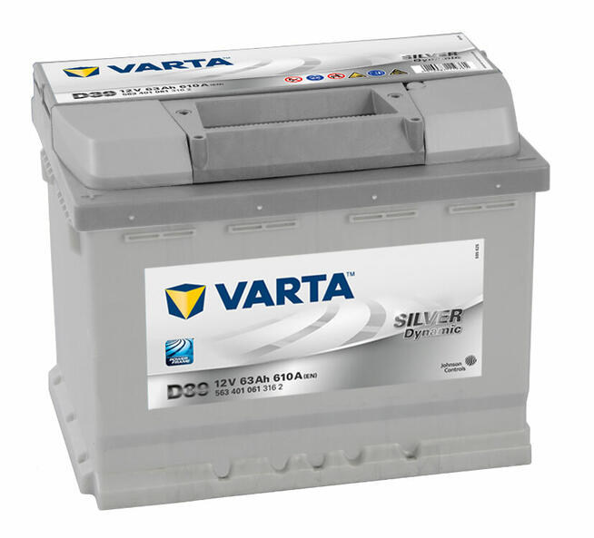 Akumulator samochodowy VARTA SILVER 12V 63Ah 610A D15