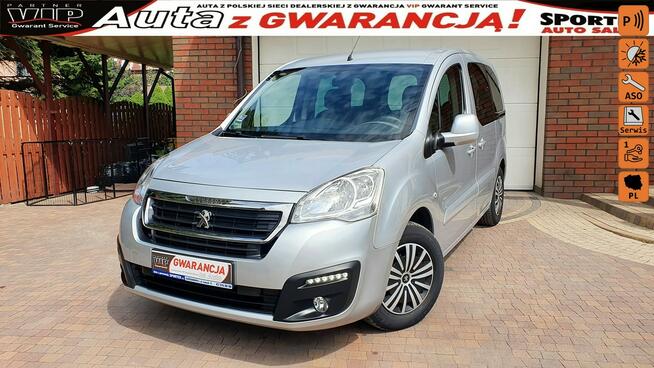 Peugeot Partner Tylko 65 tys km. 1.6 BHDI 100 KM, SALON PL,I WŁ,Tempomat F.vat23%,