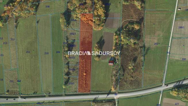 Działka usługowa Ptaszkowa gm. Grybów