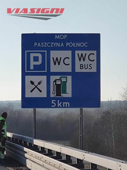 Produkcja montaż znaków drogowych oraz oznakowania poziomego