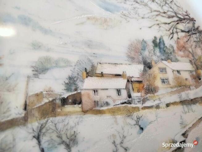 Patera ,duży talerz kolekcjonerski Limoge"s 22karaty