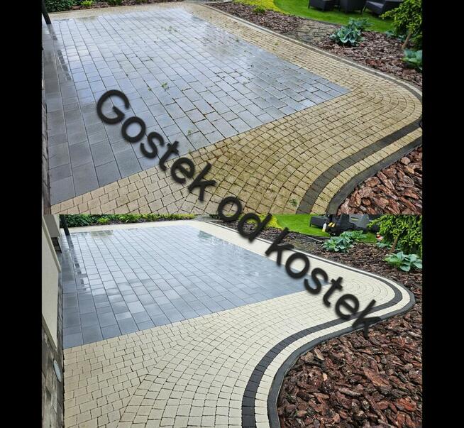 Mycie czyszczenie kostki dachów elewacji, Gostek od kostek