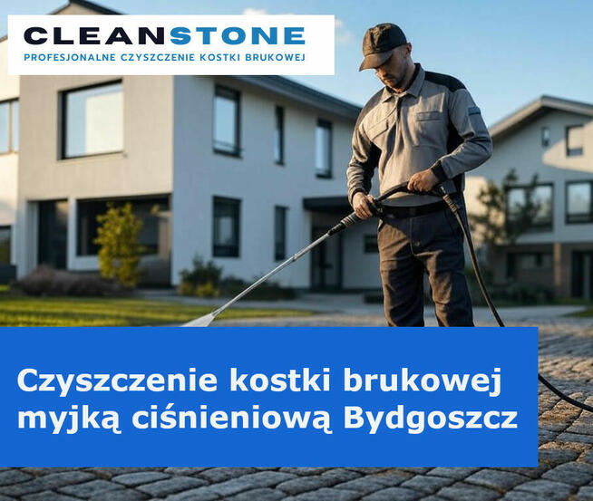 Czyszczenie kostki brukowej myjką ciśnieniową Bydgoszcz