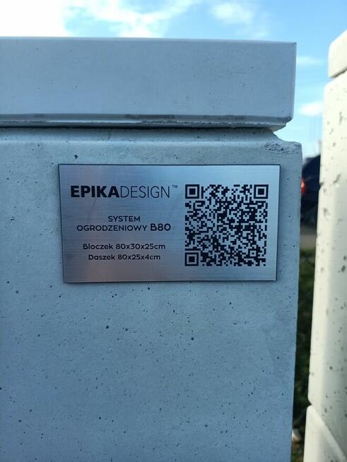 Ogrodzenie z betonu architektonicznego bloczki Epika Design