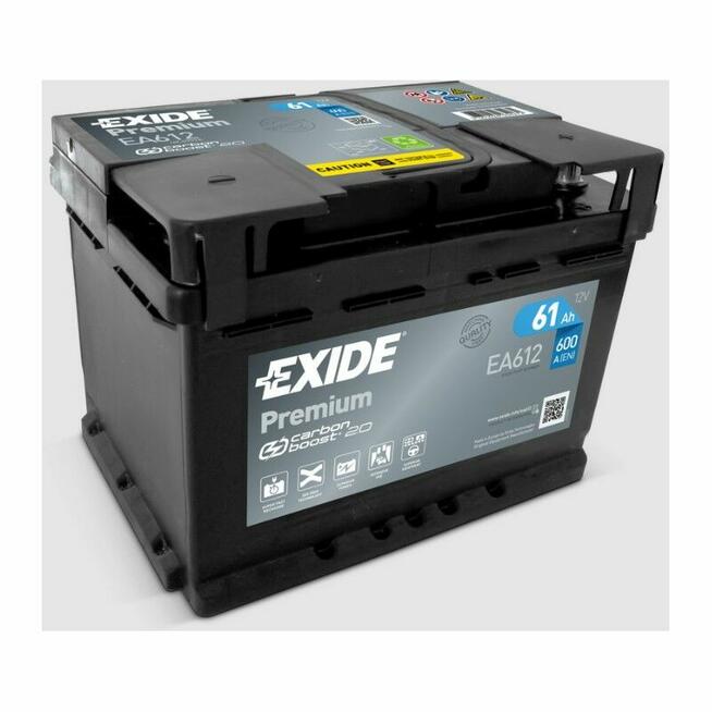 Akumulator Exide EA612 Premium 61Ah 600A