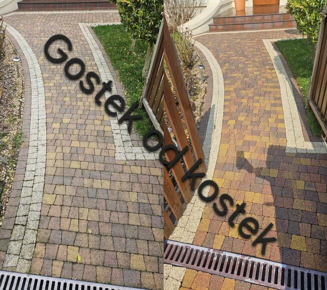 Mycie czyszczenie kostki dachów elewacji, Gostek od kostek