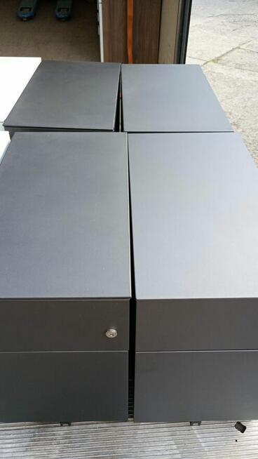 Kontenerek biały metalowy kontenerki do biur domu