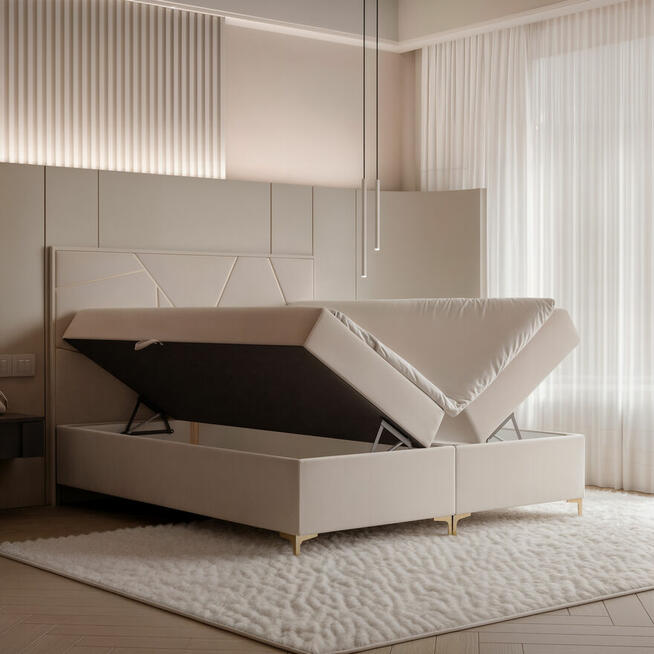 Łóżko kontynentalne EMILIO 120,140,160,180,200x200