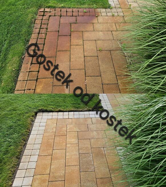 Mycie czyszczenie kostki dachów elewacji, Gostek od kostek