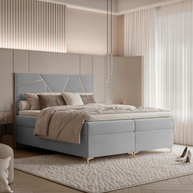 Łóżko kontynentalne EMILIO 120,140,160,180,200x200