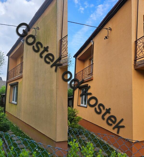 Mycie czyszczenie kostki dachów elewacji, Gostek od kostek