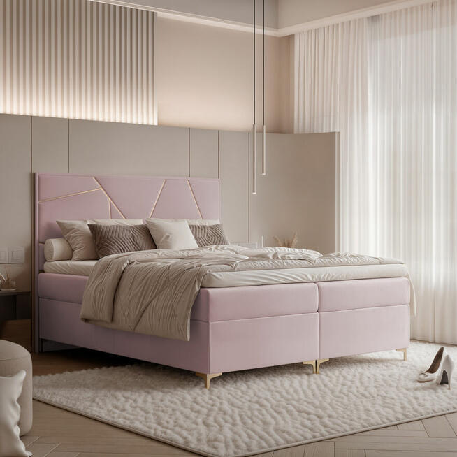 Łóżko kontynentalne EMILIO 120,140,160,180,200x200