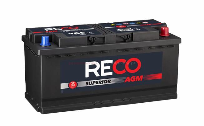 Akumulator RECO AGM RA60595 12V 105Ah 950A Start&Stop