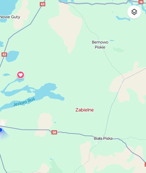 Działka siedliskowa w Zabielne 18 ar