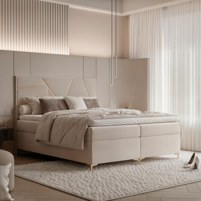 Łóżko kontynentalne EMILIO 120,140,160,180,200x200