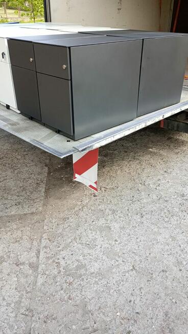 Kontenerek biały metalowy kontenerki do biur domu