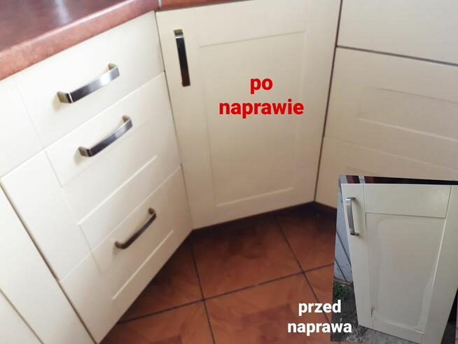 Naprawa mebli kuchennych zawiasow drzw szuflad
