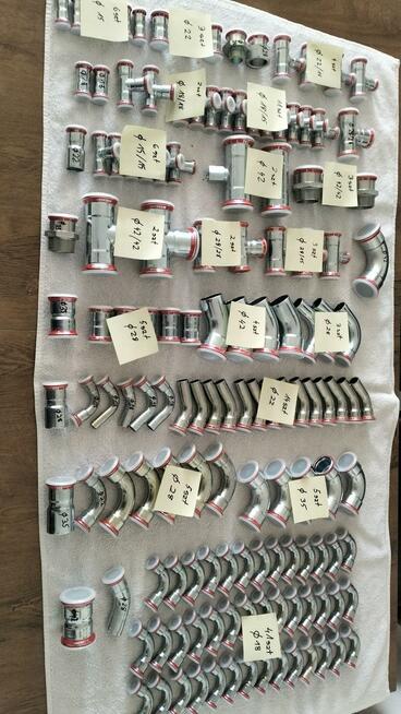 Geberit Mapress C-Stahl redukcje krztaltki trojnikii