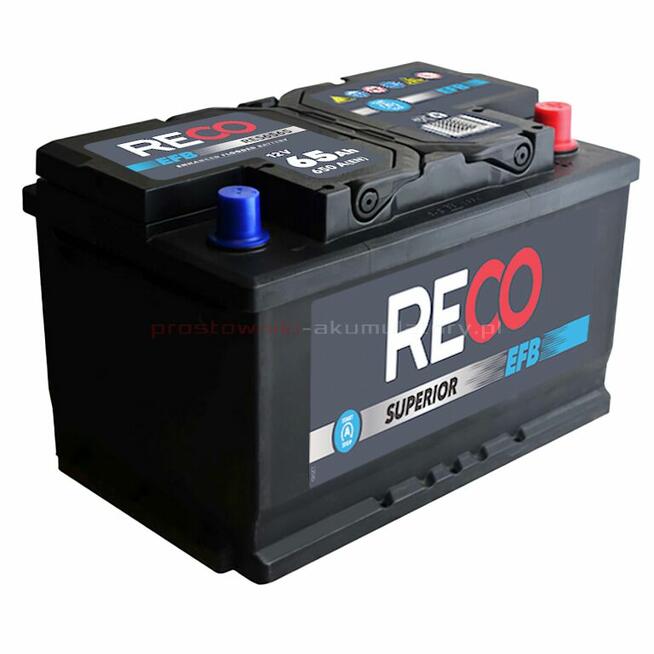 Akumulator RECO EFB RE56565 12V 65Ah 650A Start&Stop