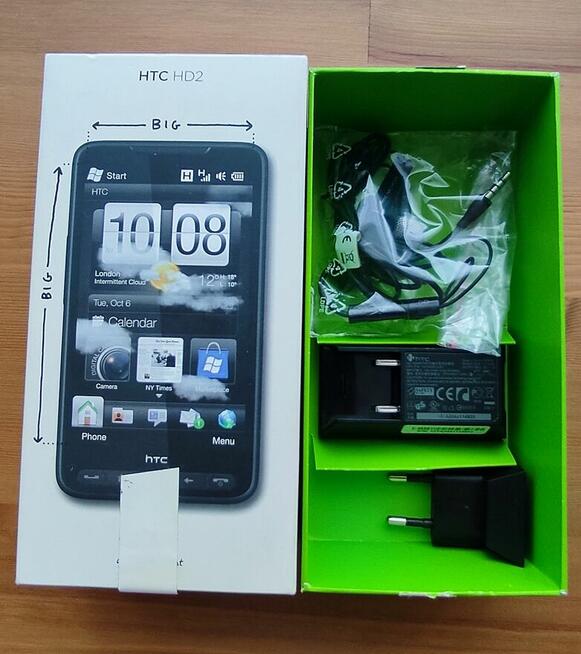 HTC HD2 Leo - pełny zestaw z salonu Orange + GRATIS Samsung