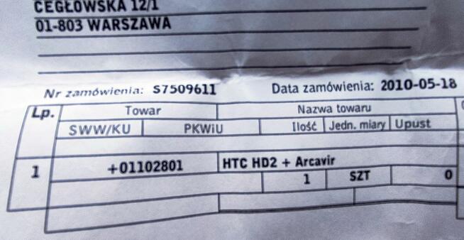 HTC HD2 Leo - pełny zestaw z salonu Orange + GRATIS Samsung