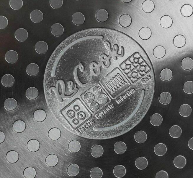 Nowy WOK 28x7,5 cm głęboka patelnia z pokrywą indukcja gaz