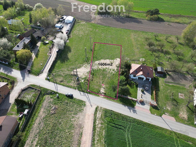Uzbrojona działka budowlana 1606 m2 Świerczów