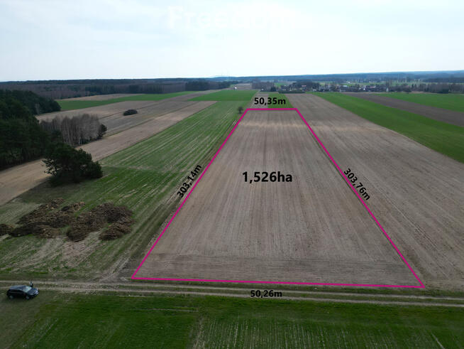 Działka rolna 1,5 ha, siedlisko Krosno Gorzkowcie