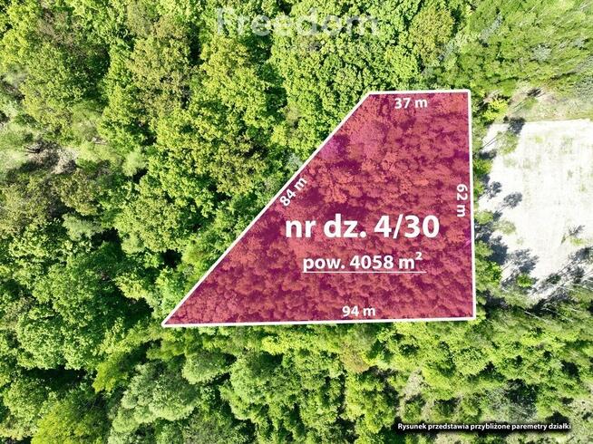 Działka 4058 m² w Studzieńcu, Otulina Bolimowska