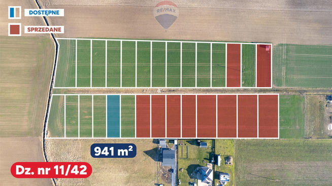 Działka z WZ, blisko Gąsek o pow. 941 m2!